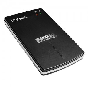 ICY BOX IB-250StU3-B (1 x SATA, USB 2.0 & USB 3.0)