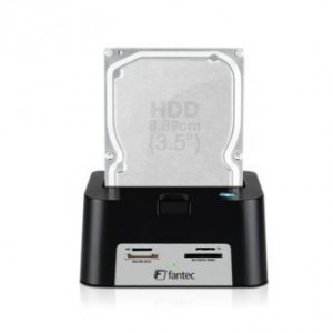 Fantec MR-SATA Pro Docking station Zwart (2,5"/3,5" HDD,USB eSat