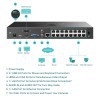 TP-Link 16 Channel PoE+ Network Video Recorder VIGI NVR2016H-16M