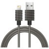 iWalk Stainles Steel Spring Wire lightning 2.4A cable Grey