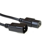 ACT Powercord 230V C13 - C14 black 0.6M