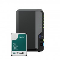 Synology DS225+ 2Bay 8TB NAS met 2x 4TB Synology Plus HDD
