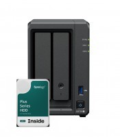 Synology DS725+ 2Bay 32TB NAS met 2x 16TB Synology Plus HDD