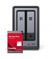 UGREEN DXP2800 2Bay 8TB NAS met 2x 4TB WD RED