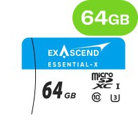 64G Exascend Essential-X micro SD card ES064GTFU3MP