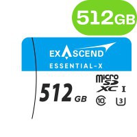 512G Exascend Essential-X micro SD card ES512GTFU3MP