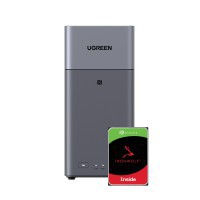 UGREEN DH2300 2Bay 8TB NAS met 2x 4TB Seagate IW