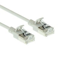 Grey 0.5 meter LSZH U/FTP CAT6A datacenter slimline patch cable