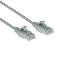 Grey 0.25 meter LSZH U/FTP CAT6A datacenter slimline patch cable