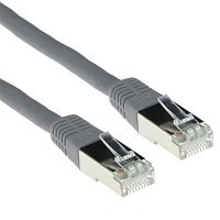 Grey 3 meter LSZH SFTP CAT6 patch cable with RJ45 connectors