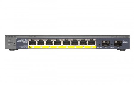 Netgear GS110TP ProSafe 8 Ports Gigabit POE Smart Switch met 2 G