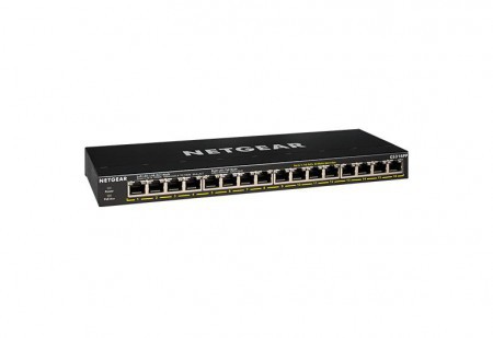 Netgear 16 x 10/100/1000 PoE+ unmanaged switch GS316PP-100EUS