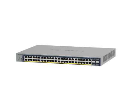 48-poorts Gigabit Ethernet PoE+ Smart Switch met 4 SFP-poorten