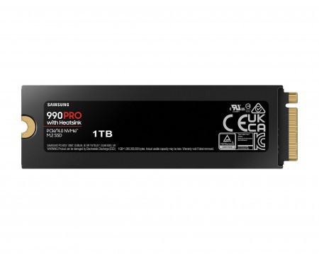 Samsung SSD 990 Pro 1TB M.2 (2280) Heatsink (PCIe/NVMe)