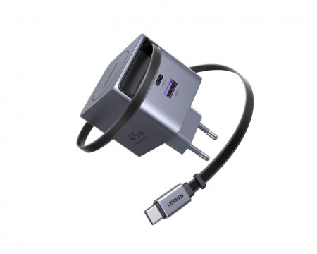 UGREEN 45W GaN Fast Charger with Retractable Cable 65822