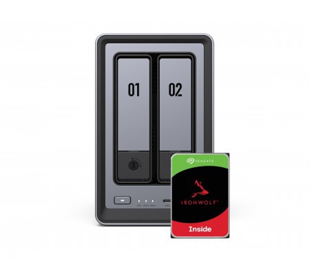 UGREEN DXP2800 2Bay 8TB NAS met 2x 4TB Seagate IW