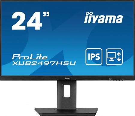 iiyama ProLite XUB2497HSU-B2 24 inch IPS 100Hz monitor met USB-H