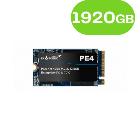 1920GB Exascend PE4 NAND Flash SSD Enterprise NVMe PCIe M.2 2242