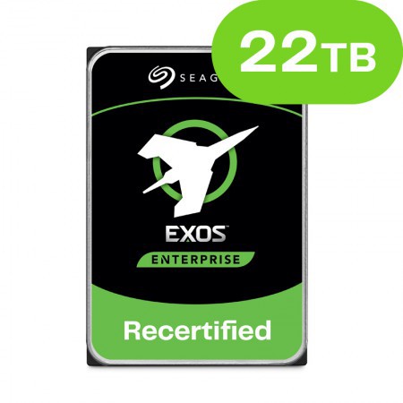 Seagate 22TB Exos X16 SATA 6Gb/s Recertified ST22000NM000C-FR