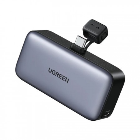 UGREEN 5000mAh Power Bank with Built-in USB-C Connector&Kickstan