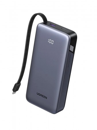 UGREEN 45W Power Bank with Built-in Cable 55988B