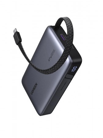 UGREEN 67W Power Bank with Built-in Cable 55996B