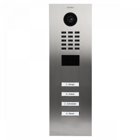 DoorBird IP Video Door Station D2104V (In/opbouwbehuizing en voe