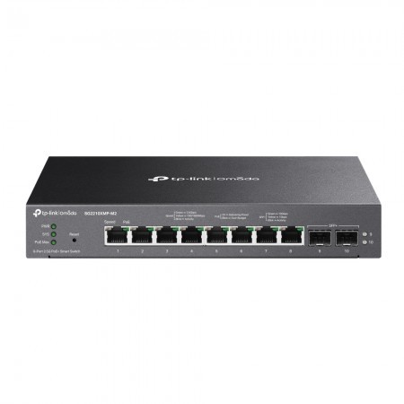 TP-Link 8-Port PoE+ 2.5GBASE-T 2-Port 10GE SFP+ switch SG2210XMP