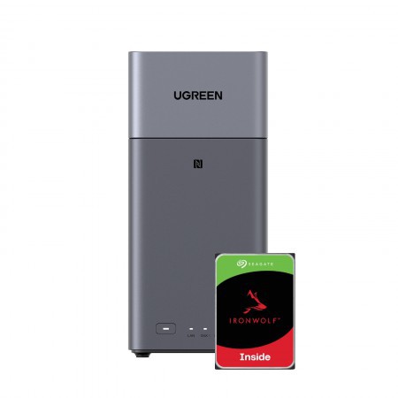 UGREEN DH2300 2Bay 8TB NAS met 2x 4TB Seagate IW