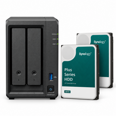 Synology DS725neo+ 12TB (2X Synology Plus 6TB)