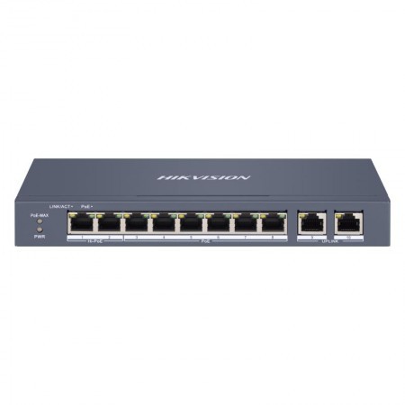 Hikvision DS-3E1310HP-EI 8 Port Fast Ethernet Smart POE Switch