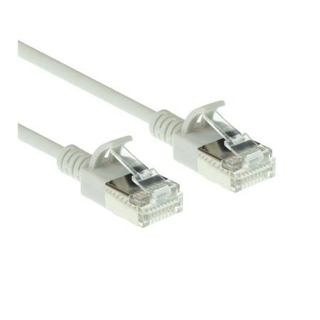 Grey 2 meter LSZH U/FTP CAT6A datacenter slimline patch cable sn