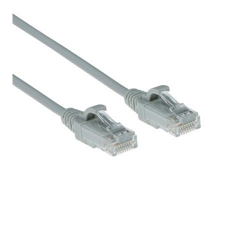 Grey 0.5 meter LSZH U/UTP CAT6 datacenter slimline patch cable s