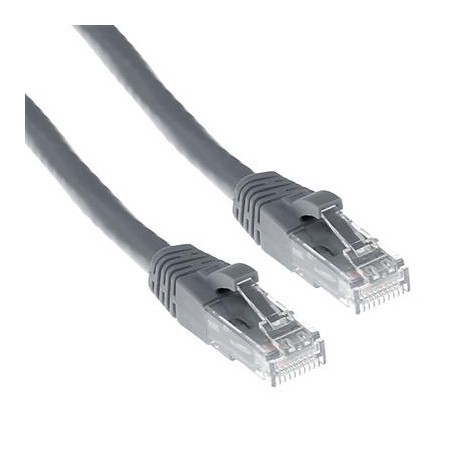 Grey 0.5 meter U/UTP CAT6A patch cable snagless with RJ45 connec