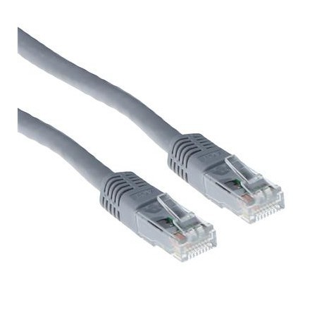 Grey 5 meter U/UTP CAT5E patch cable with RJ45 connectors