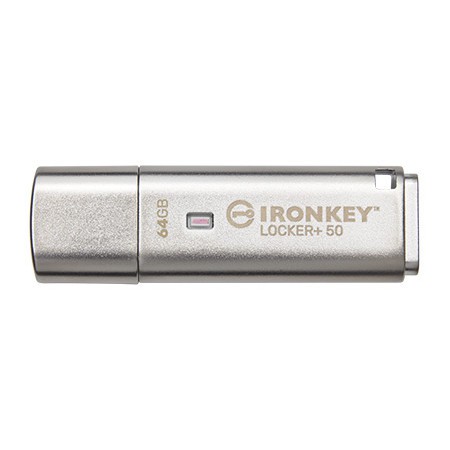 64GB Kingston IronKey Locker+ 50 USB Type-A IKLP50/64GB