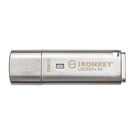 128GB Kingston IronKey Locker+ 50 USB Type-A IKLP50/128GB