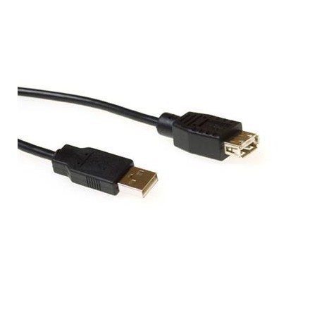 USB 2.0 A male - USB A female black 0.50 m