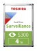 Toshiba 4TB S300 Surveillance Hard Drive (HDWT840UZSVA)
