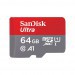 SanDisk Ultra microSD with SD Adapter 64GB SDSQUAB-064G-GN6MA