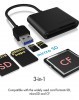 ICY BOX 3-port USB-3.0 Type-A card reader IB-CR301-U3