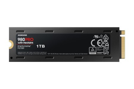 1TB Samsung M.2 PCIe 4.0 x4 NVMe 1.3 SSD 980 PRO (Heatsink)