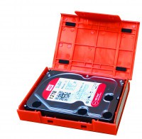 WarrantyCare 3,5 Harddisk Storage en Protection Box Red 5-Pac