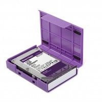 WarrantyCare 3,5 Harddisk Storage en Protection Box Purple 5-Pac