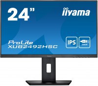 iiyama ProLite XUB2492HSC-B5 24" IPS met USB-C-connector zwart m
