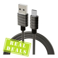 10-Pack iWalk Metallic Type-C Cable (1mtr) Grey